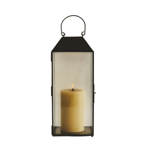 Farol de Hierro Negro Minimalista Moderno, Portavelas Colgante Resistente, Faroles Decorativos de Metal para Centros de Mesa de Boda - Product Image 1