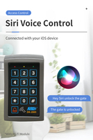 Control de aplicación móvil de salida única, teclado de acceso Wi-Fi, visión nocturna de plástico, Wifi, 12V CC, tarjeta de acceso, máquina de puerta, 1 unidad, 1 unidad