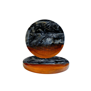 Round Wooden <b>Storage</b> Holder Handmade Rustic Design For Living Room Decor - Product Image 1