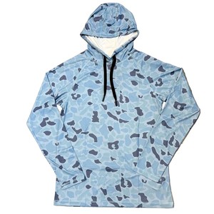 Camiseta Deportiva Unisex con Capucha, Manga Larga, Estampado de Camuflaje, Poliéster que Absorbe la Humedad, para Verano - Product Image 1