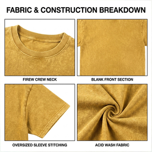 Camiseta Extra Grande de Algodón 100% con Lavado Ácido para Hombre, Fabricada por Profesionales, con Bordado Personalizado, de Secado Rápido y Alto Rendimiento - Product Image 6