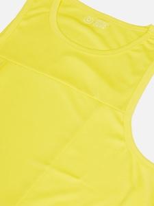 Camiseta sin Mangas Amarilla para Hombre, Cuello Redondo, Color Sólido, Estilo Deportivo, Transpirable, Tejido de Poliéster, Ropa Deportiva - Product Image 2