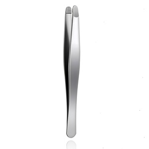Pinzas para Cejas de Acero Inoxidable con Punta Redonda de 9.52 cm, Duraderas, Estilo Moderno, Herramienta de Precisión para el Cuidado de la Belleza - Product Image 1