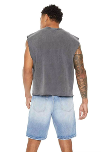 Camiseta Deportiva Corta Oversize Estilo Streetwear, Corte Personalizado, Sin Mangas, Tejida, Cuello en V, Secado Rápido, Transpirable, Spandex/Algodón, Chaleco para Hombre - Product Image 6