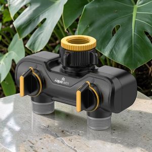 ตัวแยกน้ำสำหรับสวนแบบ 2 ทาง ทำจาก ABS ทนทาน ติดตั้งง่ายกับก๊อกน้ำ สำหรับการชลประทานกลางแจ้ง - Product Image 3