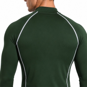 Men's Compression Shirt Vintage Wash Moisture wicking Active Power Flexible Motion <b>Athletic</b> Fit Moisture Wicking Breathable - Product Image 2