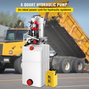 Nuova Unità di Potenza Idraulica da 6 Quarti con Pompa a Doppio Effetto DC12V e 6 Porte SAE per Camion Ribaltabile e Rimorchio - Product Image 2