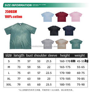 Moda lujo Retro Streetwear personalizado Vintage camiseta de gran tamaño en blanco camiseta hombres 100% algodón estampado gráfico lavado ácido camiseta - Product Image 6