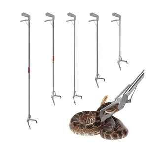Heavy Duty Customizable German Stainless Steel Snake Grabber Tongs Telescopic Reptile Catching <b>Tool</b> <b>Safe</b> Durable Veterinary <b>tool</b> - Product Image 6