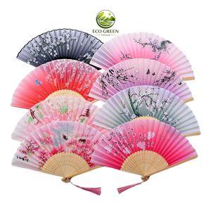 Éventail pliant en bambou écologique, personnalisé avec logo imprimé sur tissu, pour la promotion publicitaire et les événements - Product Image 2