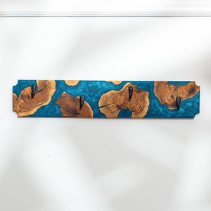 Modern Cute <b>Wooden</b> Wall <b>Coat</b> Rack with 4 <b>Hooks</b> Entryway Clothing Organizer Eco-Friendly Wall Mounted Home Decor - Product Image 5