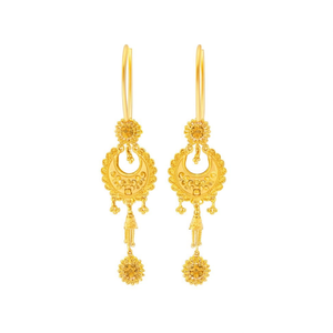 Pendientes de Aro con Zirconia y Baño de Oro de 24K, Diseño Moderno - Product Image 2