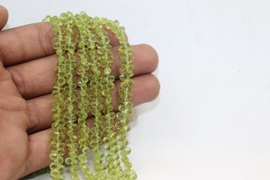 Peridoto verde natural AAA en forma de gota, cuentas de 4-5 mm, 8 pulgadas, piedra preciosa natural para la fabricación de joyas a precio de mayoreo. - Product Image 6
