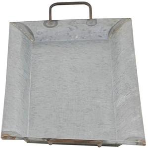 Bandeja de metal galvanizado de gran venta, diseñada para servir desayuno y té de forma conveniente. - Product Image 1