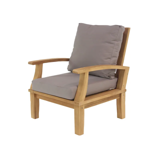 Juego de Muebles de Patio Modernos de Teca para Exteriores, 4 Piezas, Asientos de Jardín de Madera Maciza con Diseño Resistente a la Intemperie, Estilo Contemporáneo - Product Image 3
