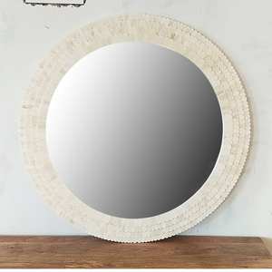 Black & White Bone Inlay MDF Art Deco Eco-Friendly <b>Rectangle</b> Framed Wall <b>Mirror</b> Elegant Handcrafted Birthday & Wedding Gift - Product Image 2