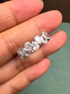 Bague éternelle en diamant cultivé en laboratoire, taille poire, 2,00 TCW, nord-sud, certifiée IGI - Product Image 2