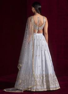 Indian Ethnic Designer Sequins Work Partywear Lehenga Choli for <b>Wedding</b> Party and Festive Functions for Women Trendy Outfit - Product Image 2