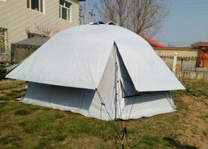 Carpa familiar geodésica de polialgodón, impermeable e ignífuga, opcionalmente, fabricada en Pakistán para fines humanitarios. - Product Image 2