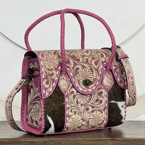 Sac à main en cuir véritable pour femme, modèle 2026, en cuir de vachette repoussé, sac bandoulière, sac fourre-tout, sacoche – Vente en gros directe usine - Product Image 4