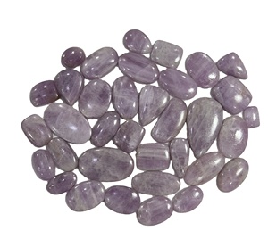 Lote de piedras preciosas de cabujón de kunzita de calidad superior para la fabricación de joyas Precio al por mayor Lote de cabujón Piedra preciosa púrpura y Piedra kunzita, - Product Image 1