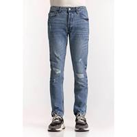Pantalons en denim de qualité avec une coupe régulière confortable, tissu en coton durable pour la fabrication de vêtements de tous les jours