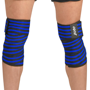 Multi-Color Striped Elastic <b>Knee</b> <b>Wraps</b> for gym Workout Heavy Duty Powerlifting Leg Compression Bandage Bulk Manufacturer - Product Image 6