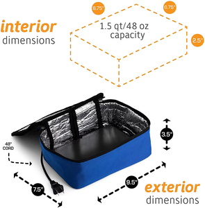 Mini Portable Electrical Food Warmer with Durable Reusable Insulated Office <b>Lunch</b> <b>Bag</b> Newest Design for Traveling Storage <b>Boxes</b> - Product Image 4