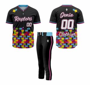 Ensemble uniforme de baseball en Spandex/Coton de qualité supérieure, nouveau style, dernière conception, couleur unie, écologique, respirant, toutes saisons - Product Image 1
