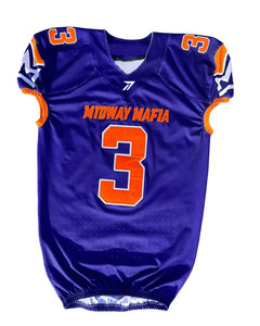 Maillot de football américain grande taille en gros, respirant, séchage rapide, logo et numéro personnalisés, toutes tailles, faible MOQ, OEM Pakistan - Product Image 1