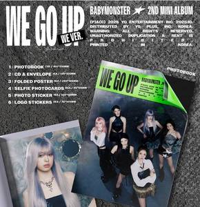 BABYMONSTER มินิอัลบั้มชุดที่ 2 [WE GO UP] รุ่น WE เวอร์ชั่น วงไอดอลเกาหลี อัลบั้มของแท้ ของสะสม ซีดี ของขวัญสำหรับแฟนคลับ ฟรีของแถม ป๊อป - Product Image 3