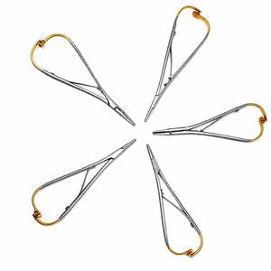 Juego de 5 Portaagujas TC Mathieu de 18 cm, Carburo de Tungsteno, Instrumentos Quirúrgicos Dentales, Certificación CE, Reutilizables - Product Image 1