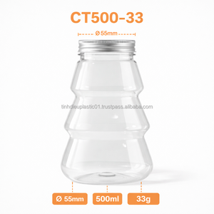 Botella PET de Alta Transparencia de 500 ml CT500-33 con Tapa de Rosca de 55 mm para Bebidas, Incluyendo Jugos - Product Image 3