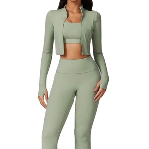 Ensemble de vêtements de sport pour femmes grande taille de haute qualité, 2 pièces, avec taille élastique, tissu respirant et à séchage rapide pour la salle de sport et le fitness - Product Image 1