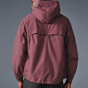 Veste de survêtement légère coupe-vent pour homme, style décontracté, en polyester, avec blocs de couleur contrastants et patchwork, idéale pour l'extérieur - Collection Automne OEM - Product Image 3