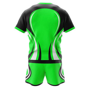 Uniforme de Rugby Unisex Transpirable OEM, Personalizado al por Mayor, Manga Corta, Poliéster Ecológico, Ropa Deportiva de Alta Calidad a Precio Económico - Product Image 3