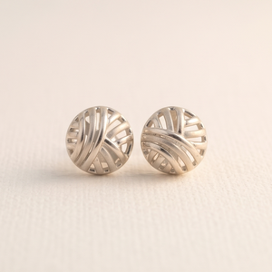 PENDIENTES DE PLATA CON BOLA ROSCADA DIVYORO - Product Image 3