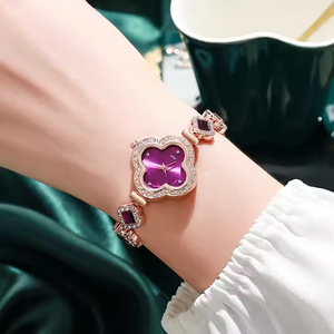 <span class=keywords><strong>Orologio</strong></span> da <span class=keywords><strong>Donna</strong></span> BARRY <span class=keywords><strong>POLO</strong></span> in Acciaio Inossidabile con Quadrante a Quadrifoglio in Vetro, Display a Lancette, Cassa a Forma di Fiore, Mini <span class=keywords><strong>Orologio</strong></span> al Quarzo alla Moda - Product Image 6