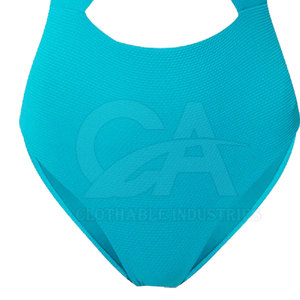 Maillot de bain une pièce côtelé pour femme, push-up, sculptant, avec découpes, tendance, vêtements de plage - Product Image 5