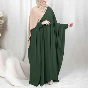 For Cape One Piece Nida Finger String Full Length Modest <b>Islamic</b> Clothing Muslim Women Ramadan Eid Prayer Breathable - Product Image 1
