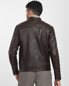 Chaqueta de Cuero Genuino para Hombre, Estilo Invernal, Chaquetas de Cuero a la Moda para Hombre, Costuras Resistentes, Ajuste Cómodo AI-LJ-061 - Product Image 3