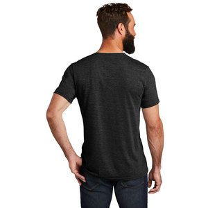 T-shirt en jersey 100% coton à manches courtes et col en V pour homme, coupe classique, vêtements décontractés - Product Image 2