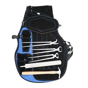 Paquete de Herramientas de Herrador con Guantes de Cuero, Alicates para Afilar Pezuñas, Herramienta Curva para Clavos, Extractor de Zapatas, Martillo de Herrador y Raspador Nivelador - Product Image 1