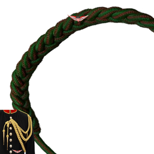 Cordon tressé pour robe de cérémonie et défilé doré, avec pointe argentée métallique - Product Image 3
