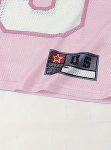 Maillot de football rétro en polyester à séchage rapide, personnalisé avec logo imprimé numériquement sur le devant, nom et numéro d'équipe, tendance actuelle - Product Image 5