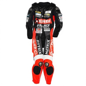 Combinaison de course Michi Ranseder MotoCP Debri1Pc en cuir de vachette/crocodile pour moto, combinaison de piste/équitation MotoCp, tenue pour motards de niveau - Product Image 1