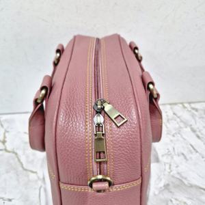 Meilleure vente de sac à bandoulière en cuir de vachette véritable à fleurs marron pour femmes fermeture à glissière unique Style vintage pour polyester - Product Image 4