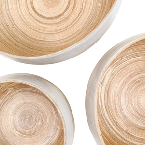 Wholesale Vietnam Custom <b>Pastel</b> Lacquer Spun Bamboo Bowl Eco-Friendly Round Fruit Salad Serving Bowl <b>Decorative</b> Tableware - Product Image 5
