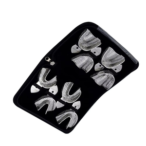 Kit de Bandejas para Impresiones Dentales, Manual, para Dientes Superiores/Inferiores, Acero Inoxidable, Certificado CE, Agarre Ergonómico, por ROBOZ TECH - Product Image 5