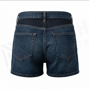 Shorts en jean skinny premium pour femme, coupe cinq étoiles, détails de couture, décontracté, streetwear, mode estivale - Product Image 2